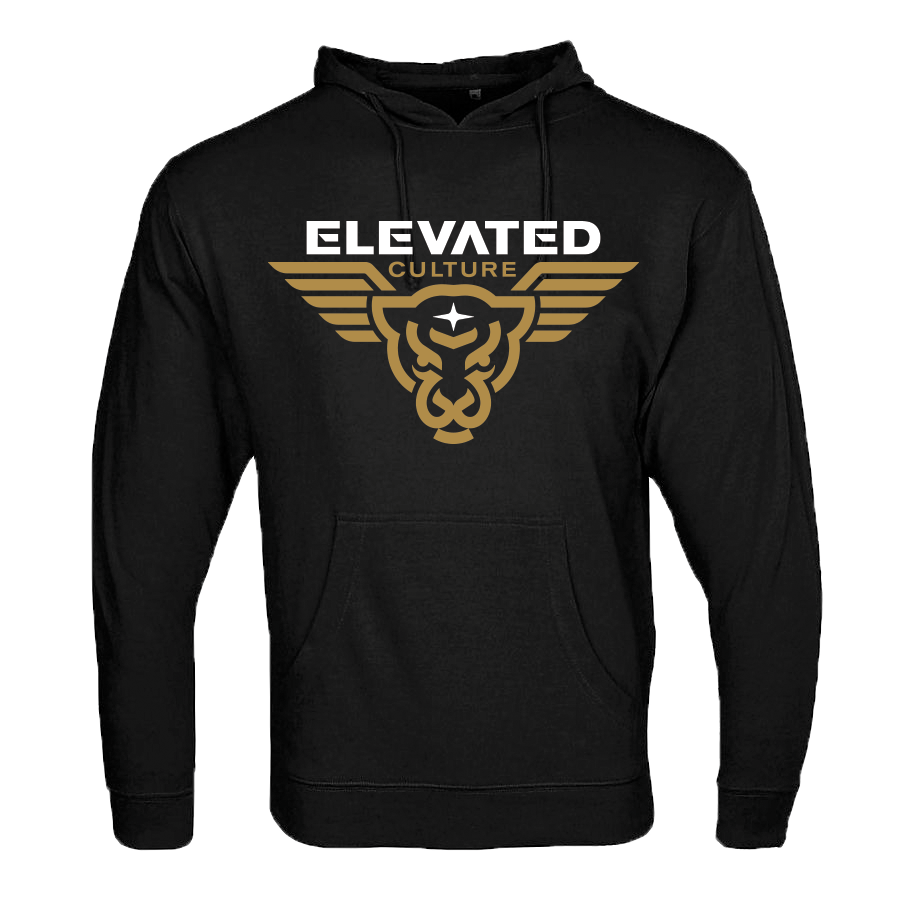 Elevated Culture Black Heather French Terry Hoodie